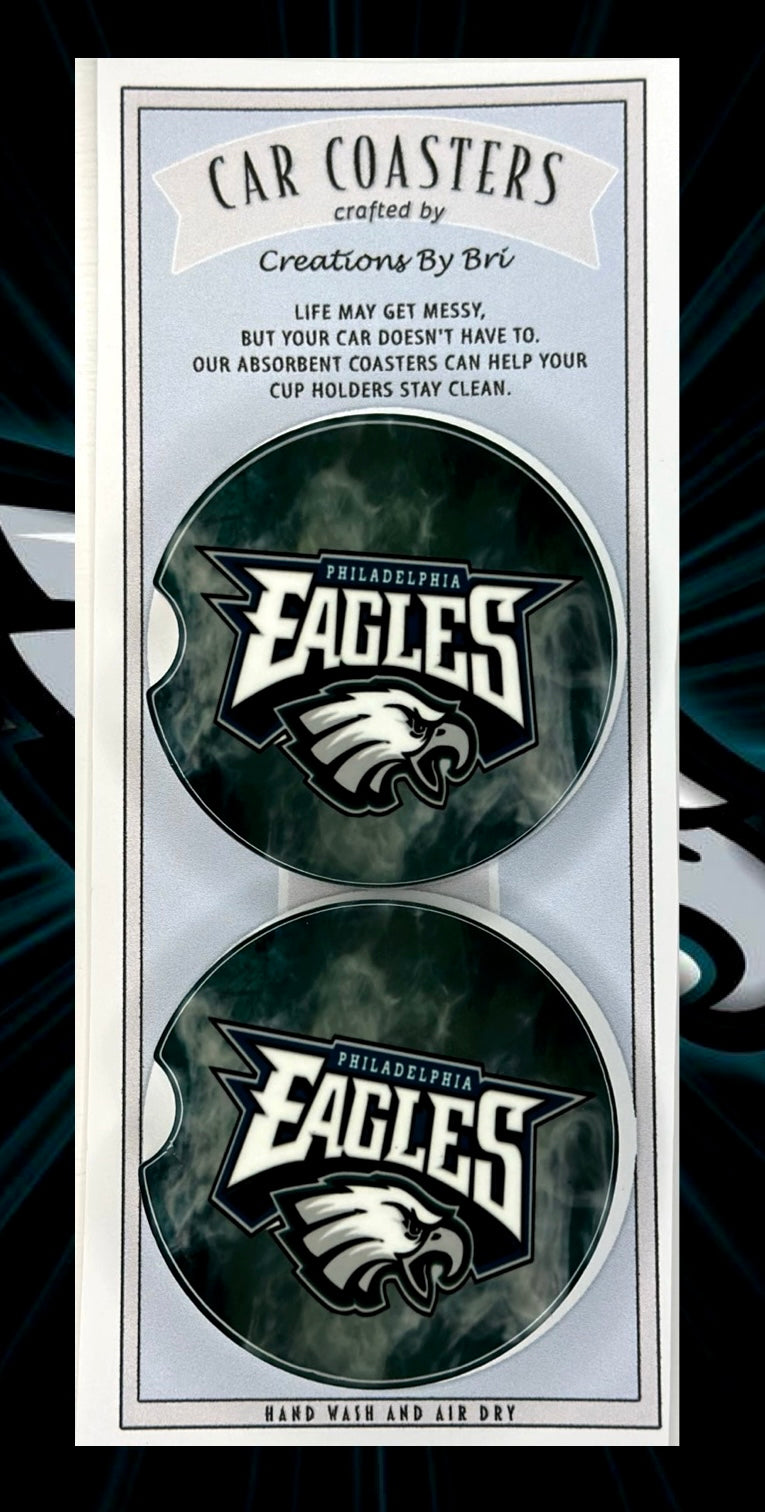 Eagles car coasters