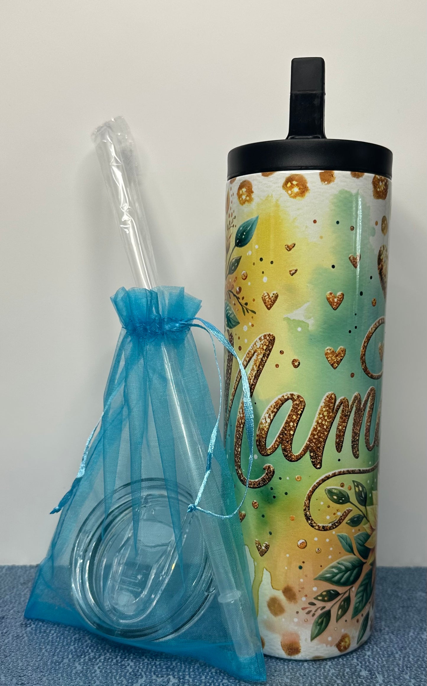 Teal Sunflower Mama 20oz Hydro duo