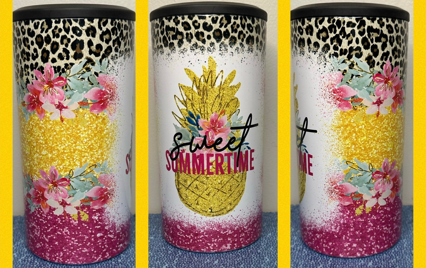 Sweet Summertime pineapple 4 in 1 can cooler