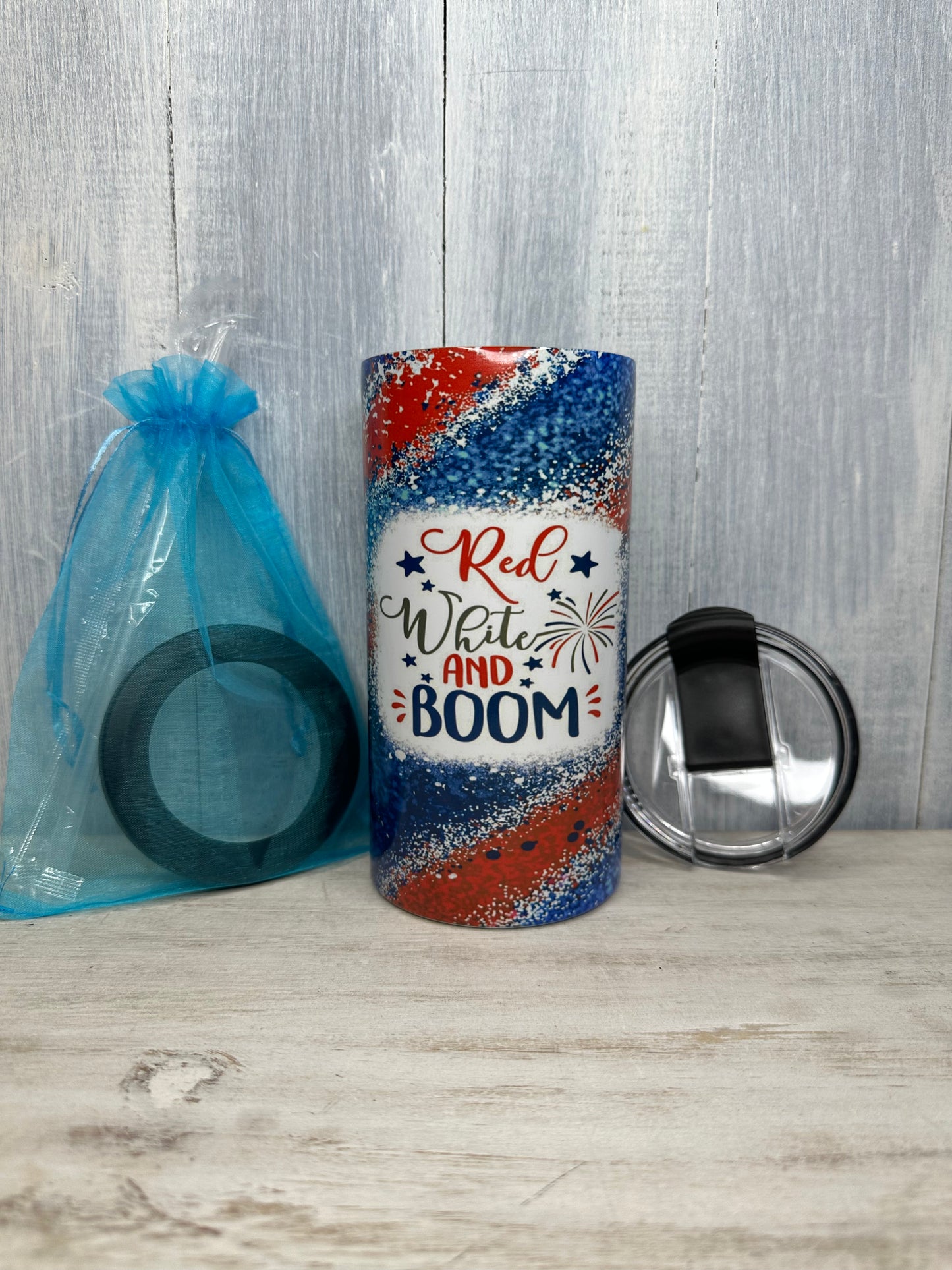 Red White and Boom 4 in 1 can cooler