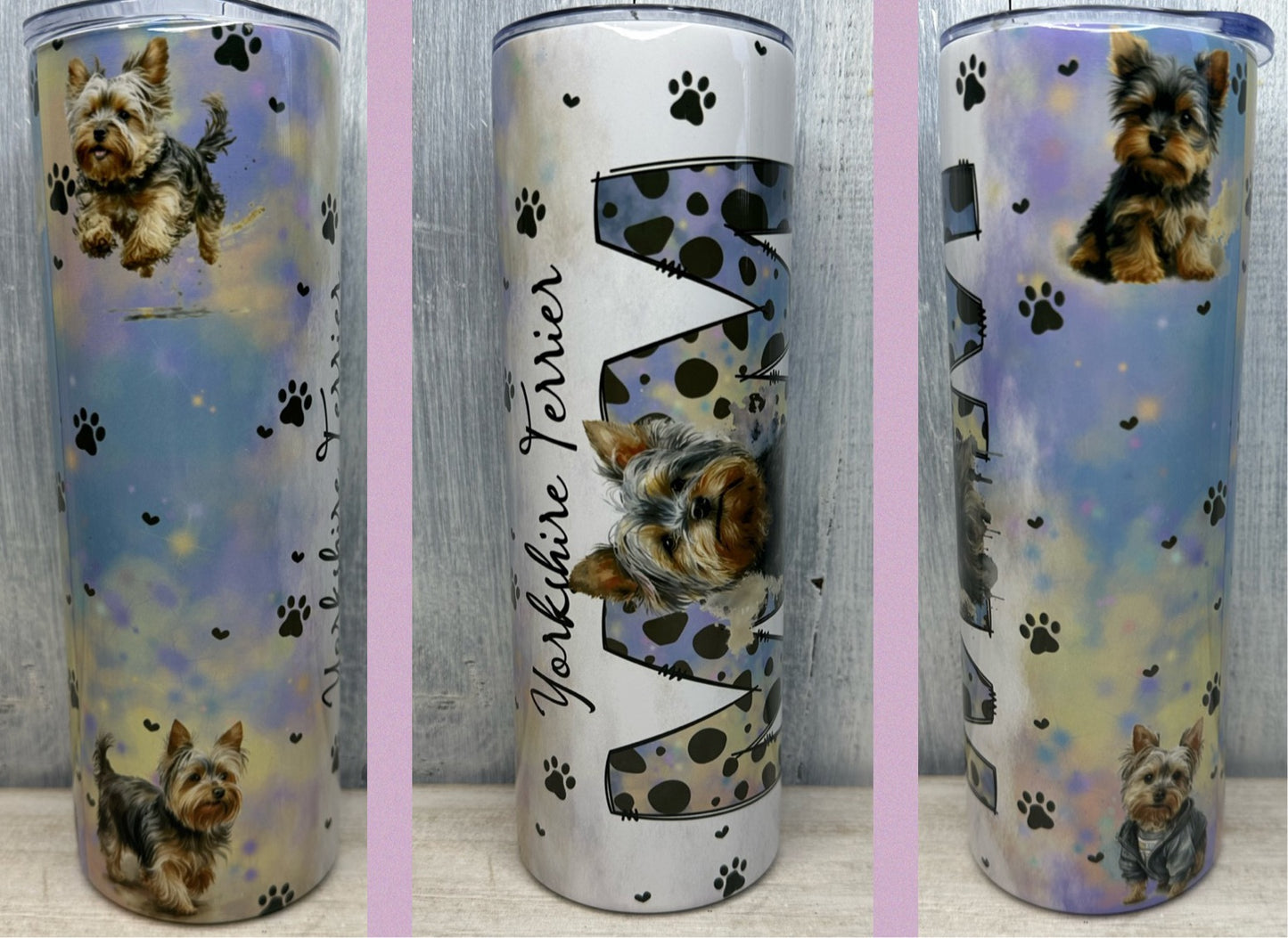 Yorkshire Terrier Dog Mom 20oz tumbler