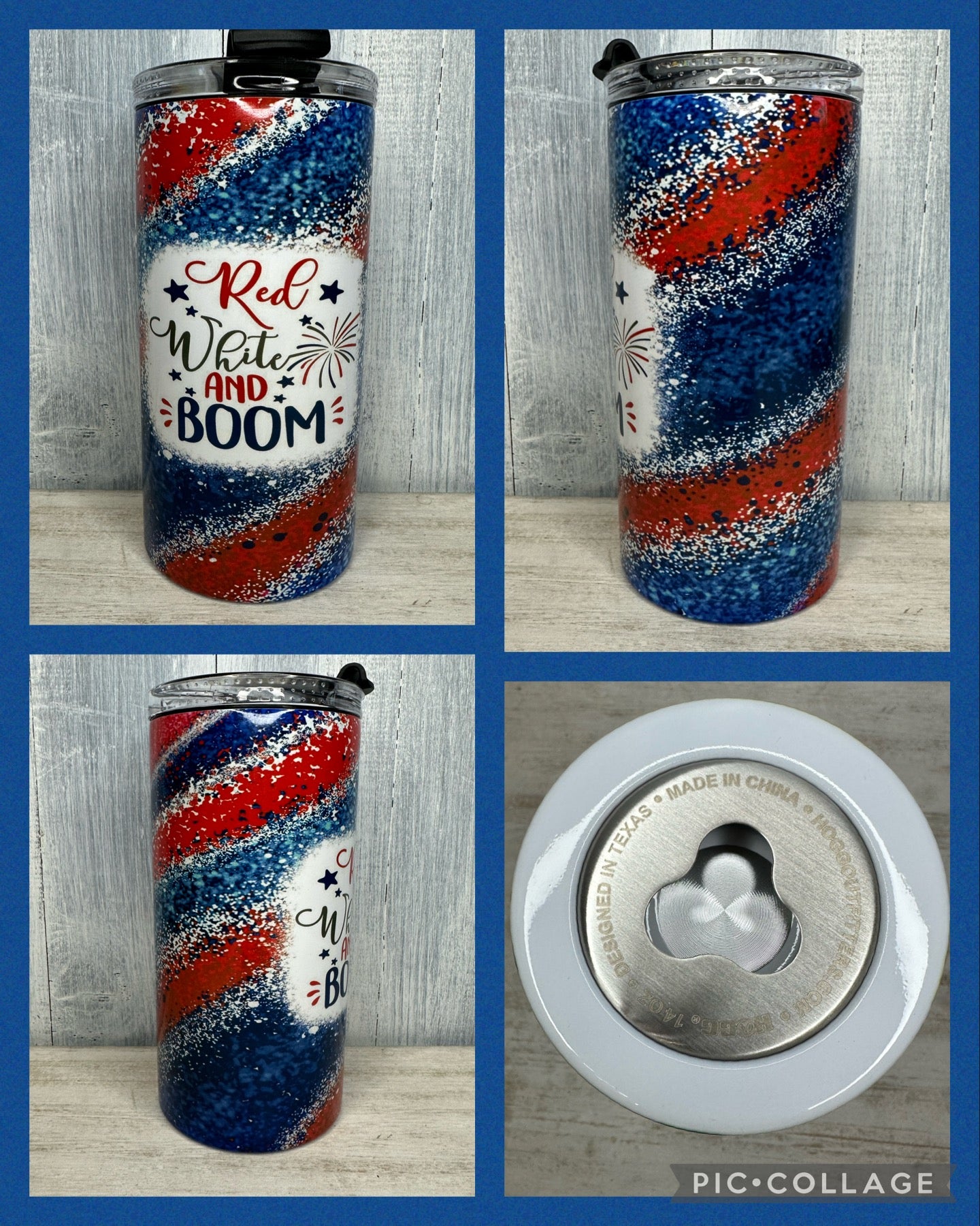 Red White and Boom 4 in 1 can cooler