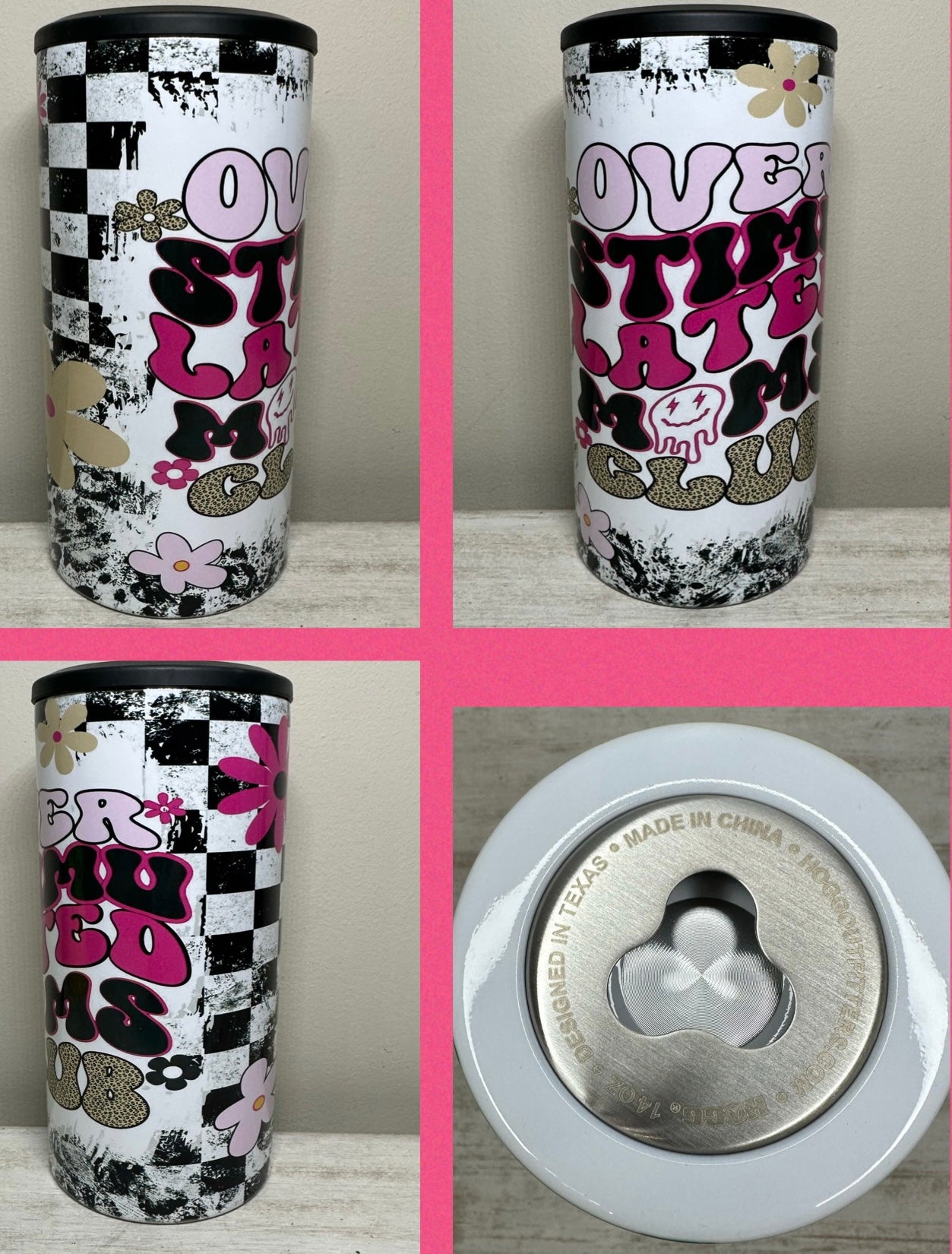 Over Stimulated Moms Club 4 in 1 can cooler