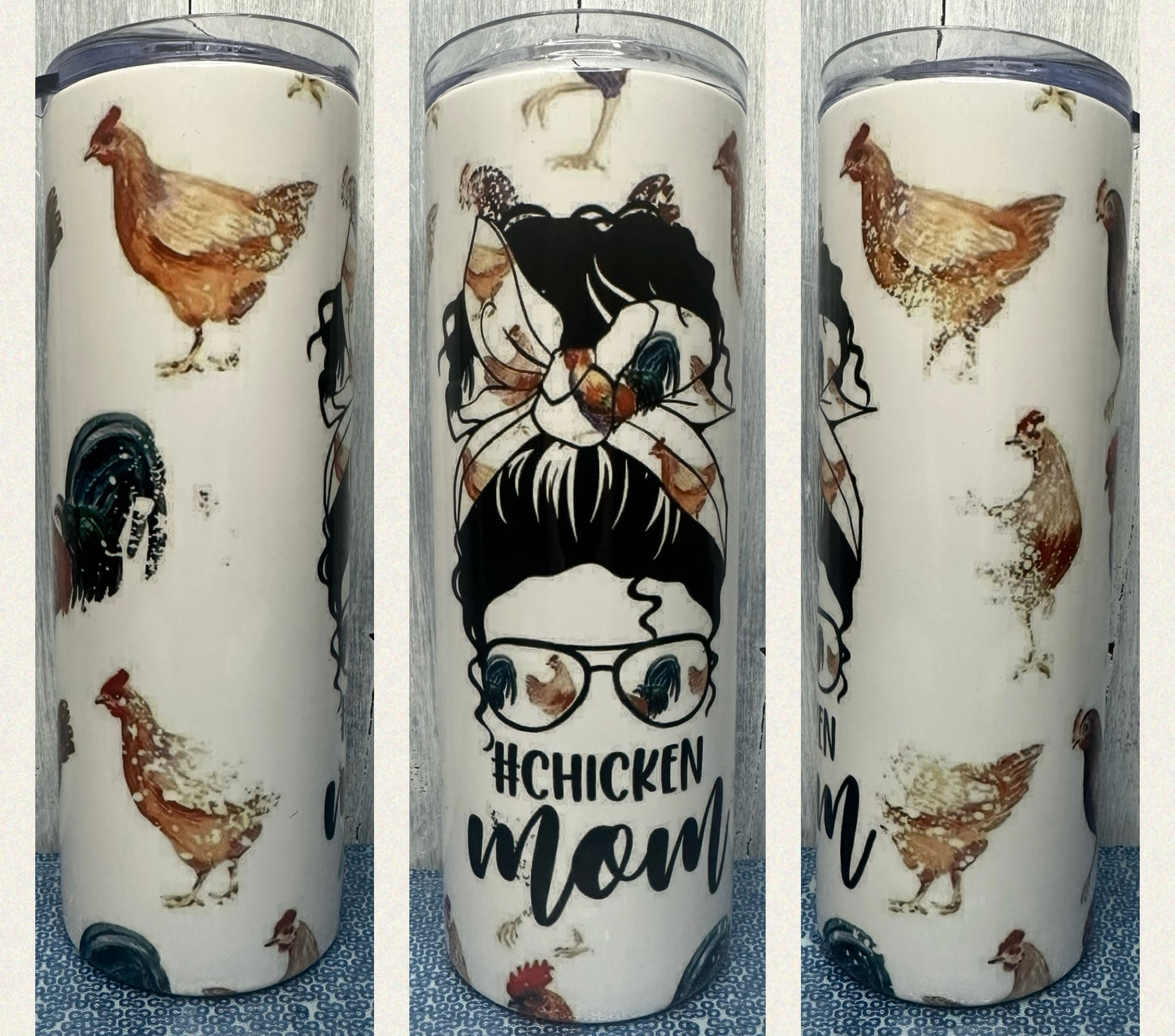 Chicken mom 20 oz tumbler