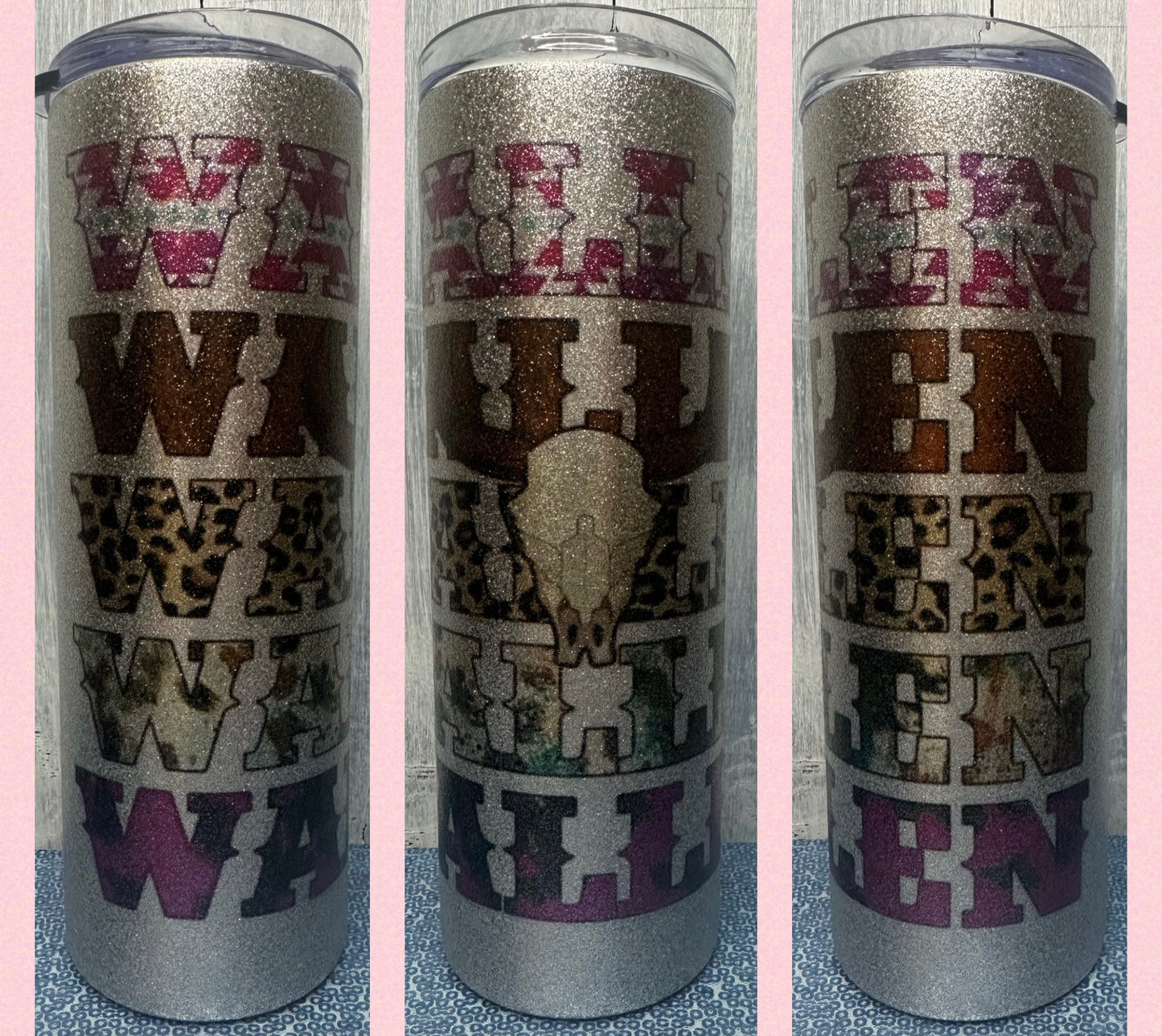 Glitter Wallen 20 oz tumbler
