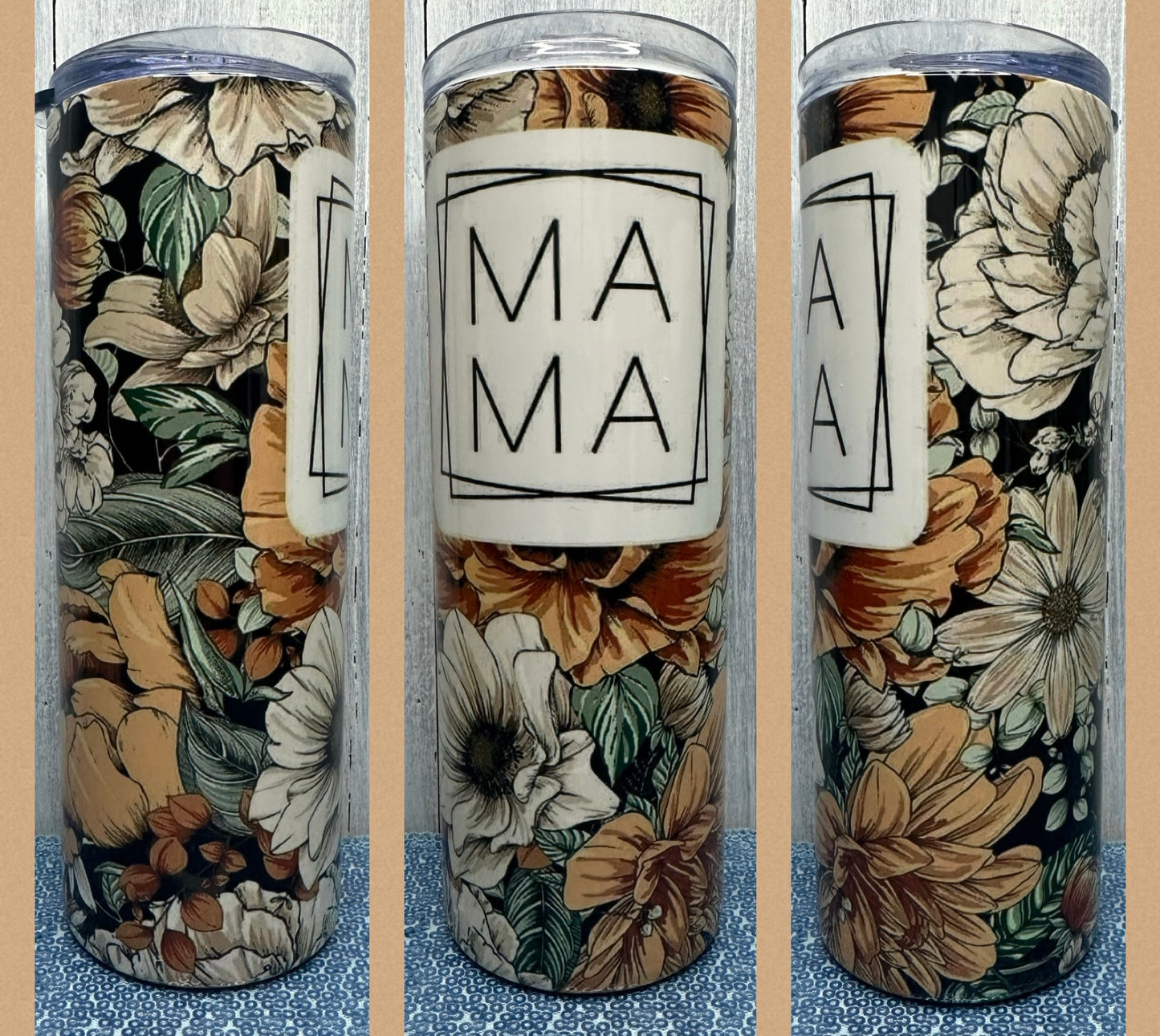 Mama floral 20oz tumbler