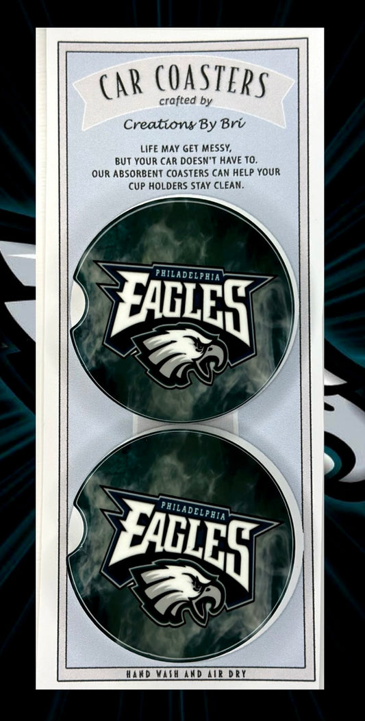 Eagles car coasters