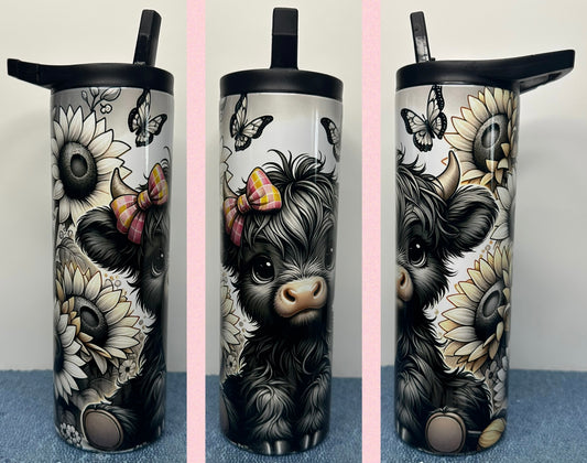 Mini Highland Cow 20oz Hydro Duo