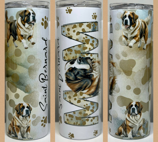 Saint Bernard Dog Mom 20oz Tumbler