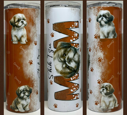 Shih Tzu Dog Mom 20oz Tumbler