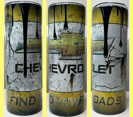 Chevy oil 20oz tumbler