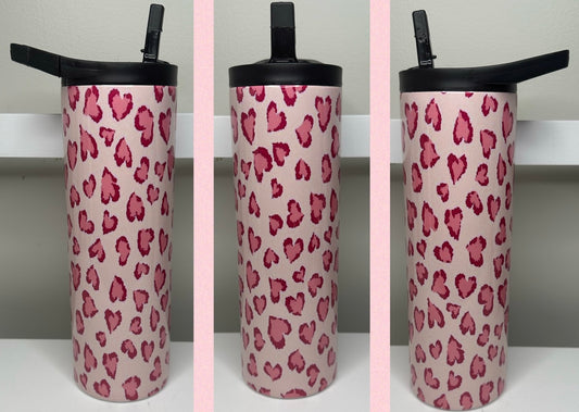 Pink heart cheetah print Hydro duo