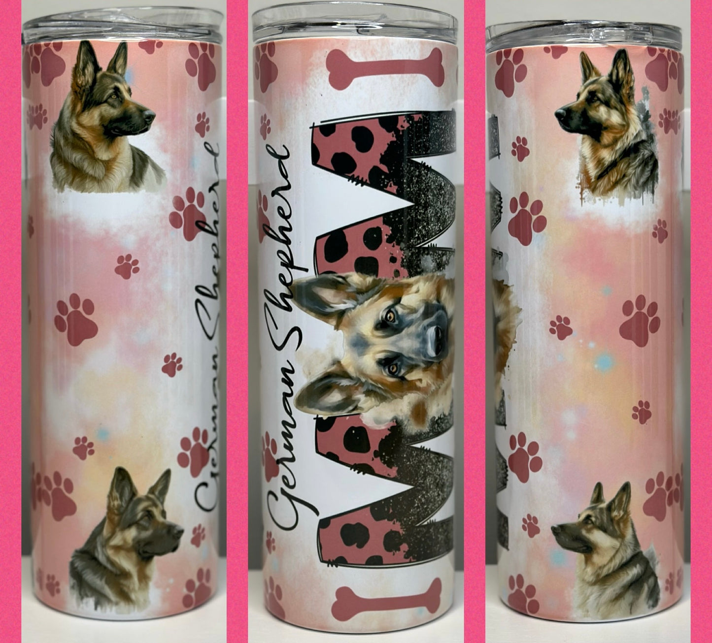 German Shepherd Dog Mom. 20oz Tumbler