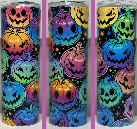 20oz Halloween jack-O-lantern tumbler