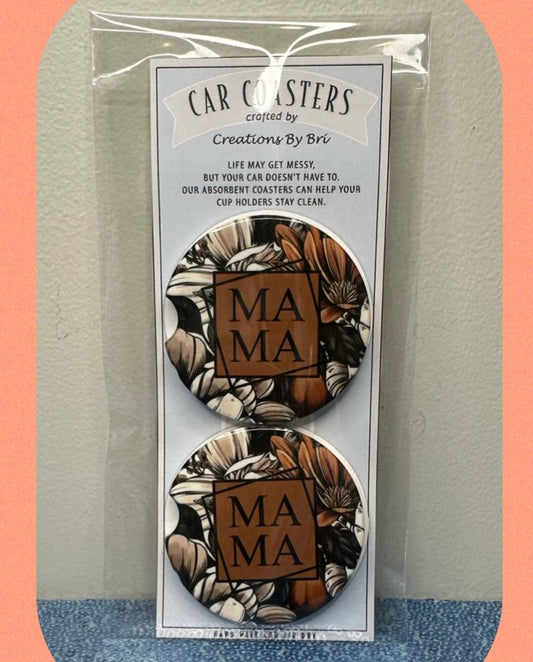 Mama Floral Car Coaster