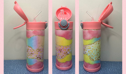 Pastel Cheetah sippy