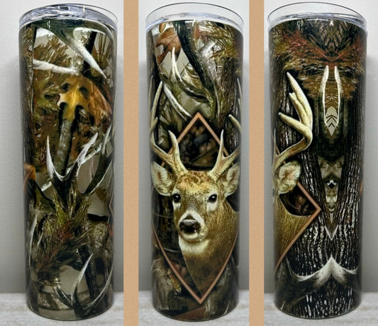 Camo Deer 20oz Tumbler