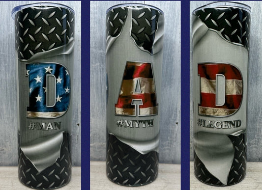 Dad (man, myth, legend) 20oz tumbler