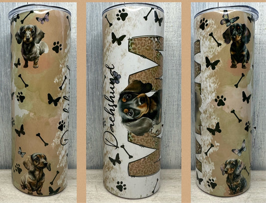 Dachshund Dog Mom 20oz tumbler