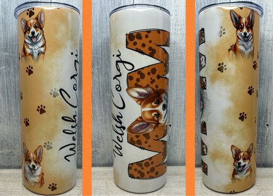 Corgi Dog Mom 20oz tumbler