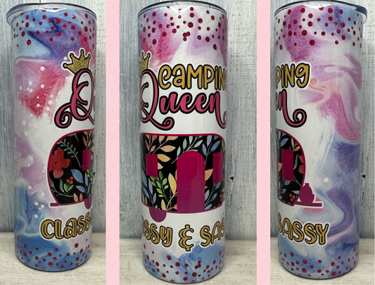 Camping Queen 20oz tumbler