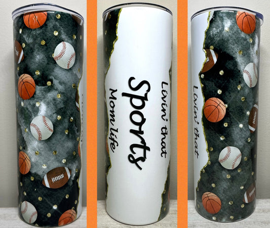Livin' That Sports Mom Life 20oz Tumbler
