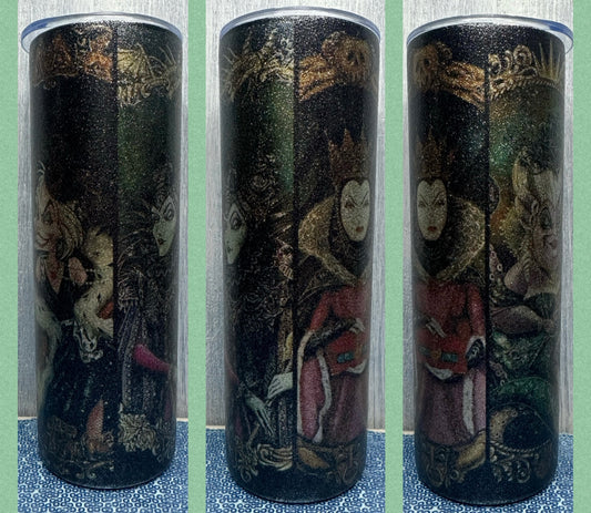 Glitter villains 20oz tumbler