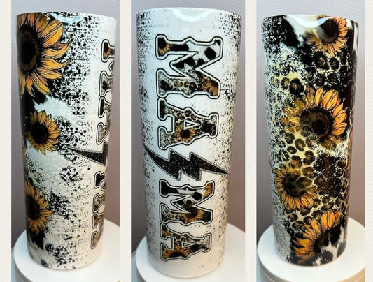 Sunflower lighting mama 20 oz tumbler
