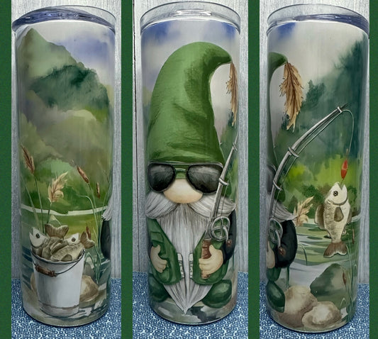 Fishing gnome 20oz tumbler