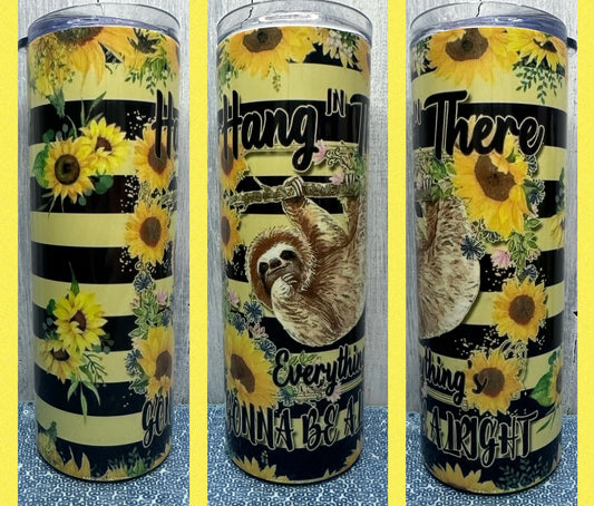 Hang in there Sloth 20oz tumbler