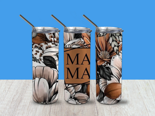 Floral mama 20oz tumbler