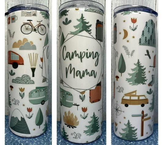 Camping Mama 20 oz tumbler