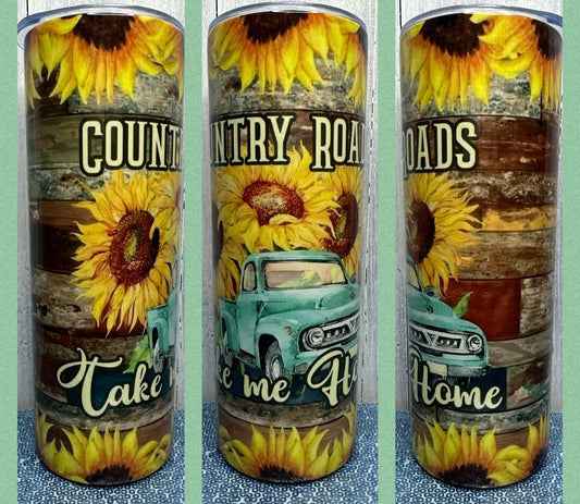 Country roads 20oz tumbler