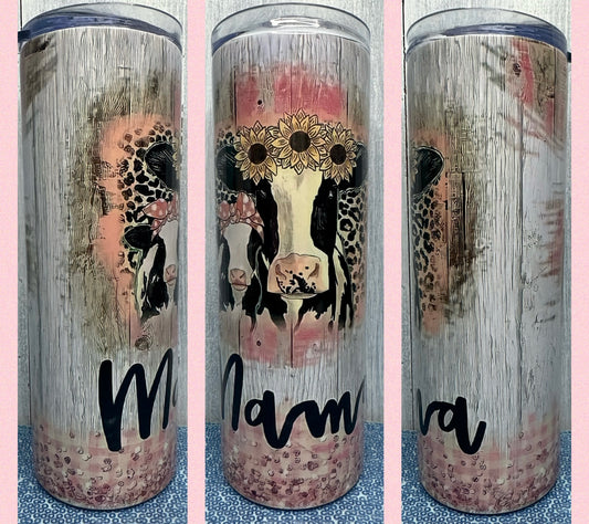 Mama cow 20 oz tumbler
