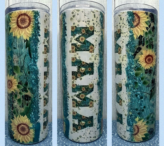 Sunflower mama 20 oz tumbler