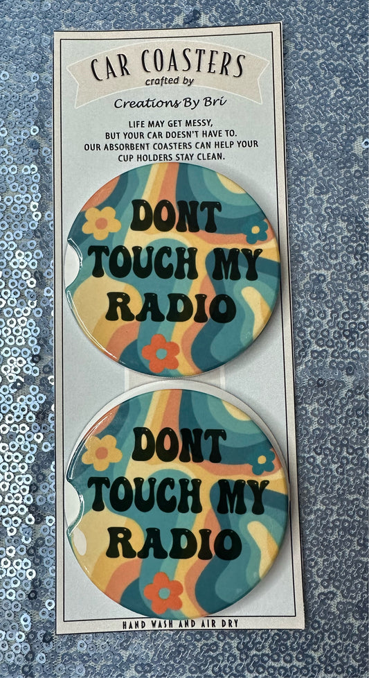 Don’t touch my radio car coasters