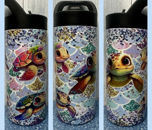 Pastel turtle 16 oz tumbler