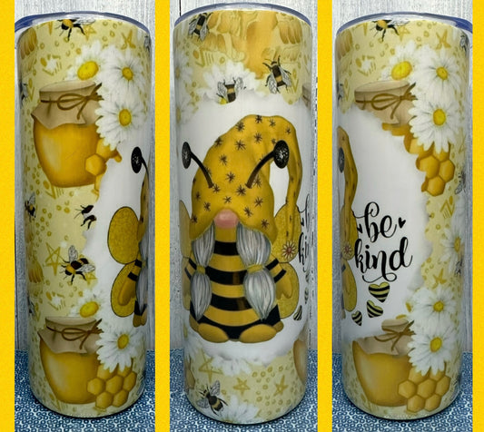 Be kind gnome 20oz tumbler