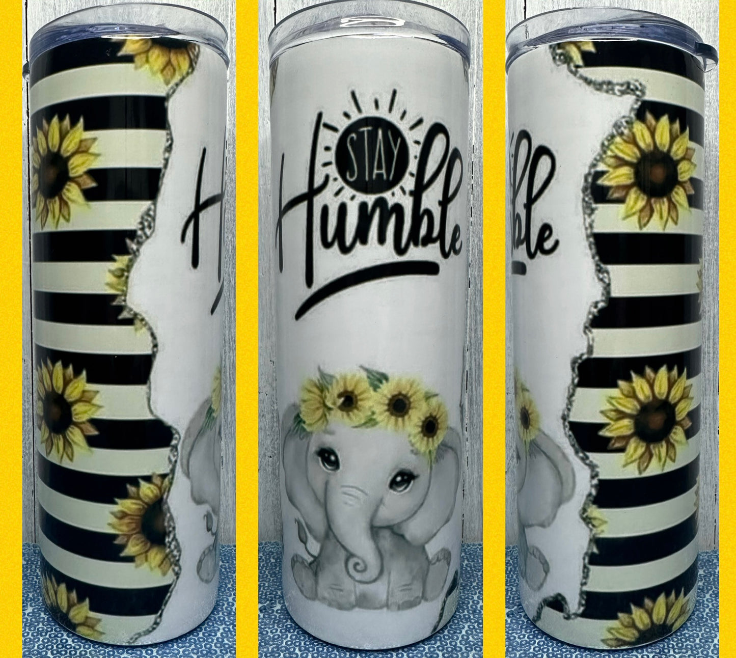Stay humbler elephant 20oz tumbler