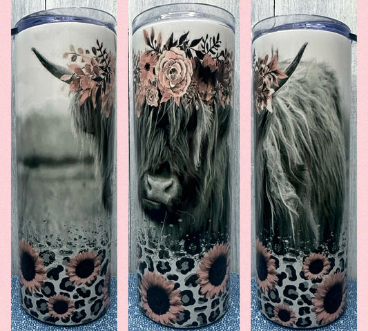 Blush highland cow